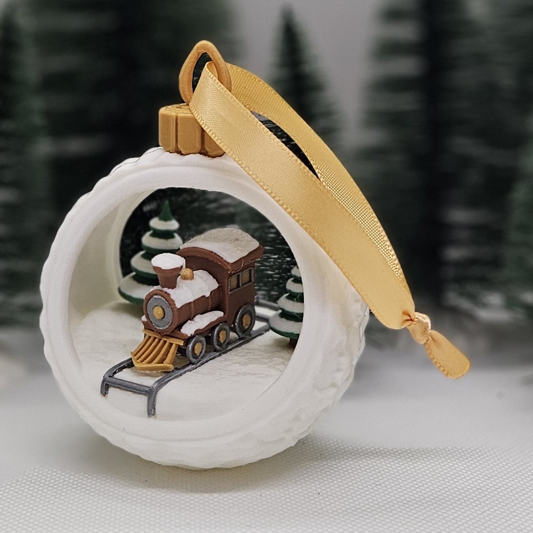 Boule de Noël petit train