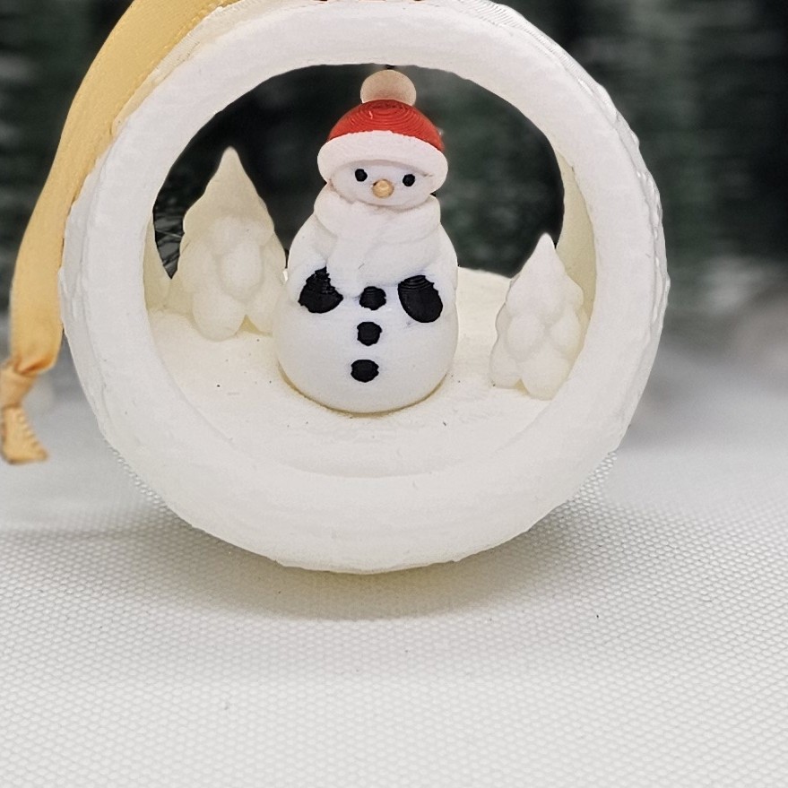 Boule de Noël bonhomme de neige