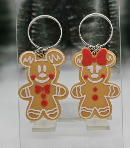 Porte-Clés Mickey Minnie Noël